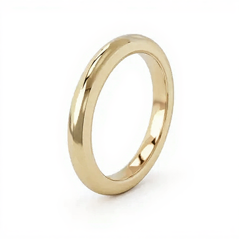 Eternity Cremation Band Yellow Gold