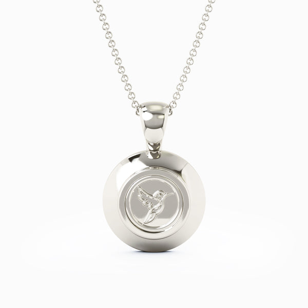 Personalized Halo Cremation Pendant